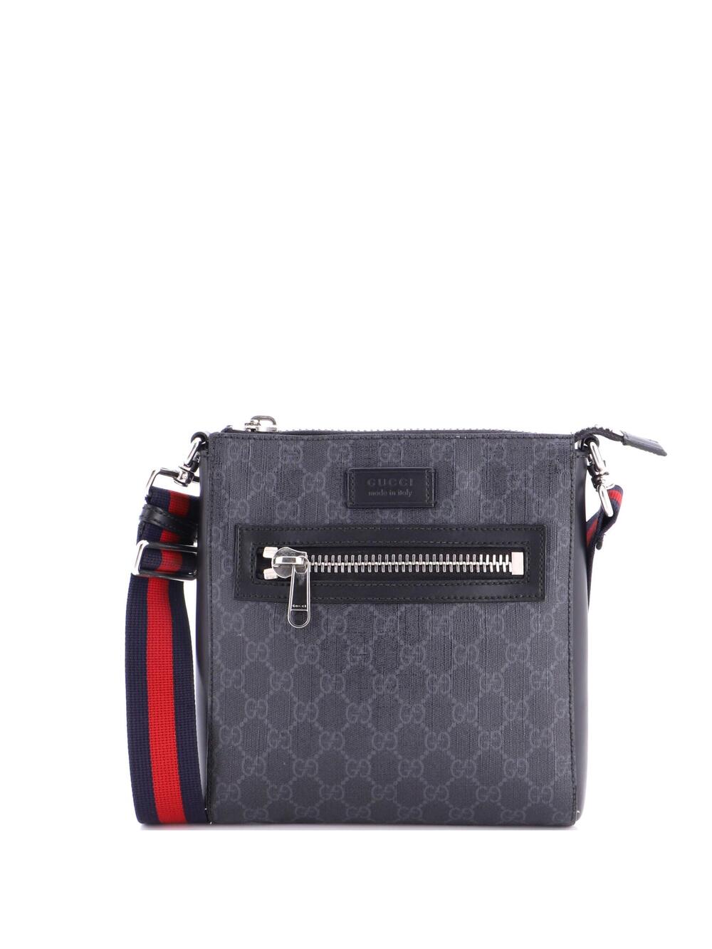 Gucci Web Strap Front Zip Messenger Bag #276742G94B